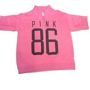 PINK 1/2 Zip Oversize Sweatshirt